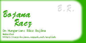 bojana racz business card