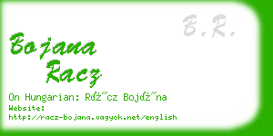 bojana racz business card